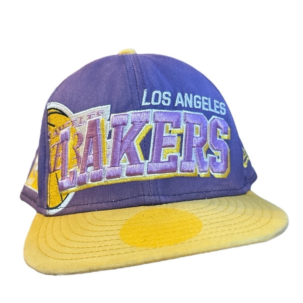 New Era Los Angeles Lakers SnapBack Hat Purple and Yellow